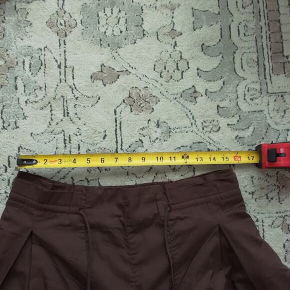 Free People French Roast Wide Leg Culotte Pants Skirt Brown L NWT - Picture 7 of 8